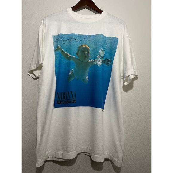 Nirvana Nevermind Vintage Reprint Single Stitch T-shirt Giant Tag - Picture 1 of 6